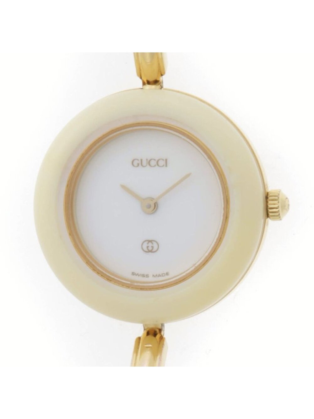 Gucci Change Bezel Watch White Quartz